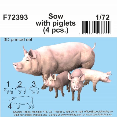 CMK - 1/72 Sow with piglets