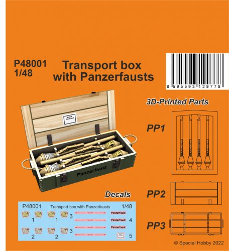 CMK - 1/48 Transport box with Panzerfausts