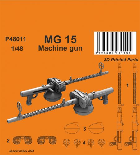 CMK - 1/48 MG 15 Machine gun (2 pcs.)