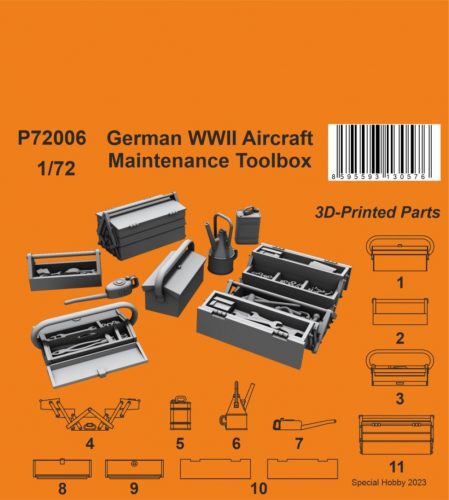 CMK - 1/72 German WWII Aircraft Maintenance Toolbox