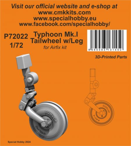 CMK - 1/72 Typhoon Mk.I Tailwheel w/Leg / for Airfix kit