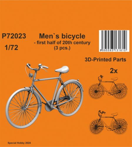 CMK - 1/72 Men's bicycle - first half of 20th century (3 pcs.)