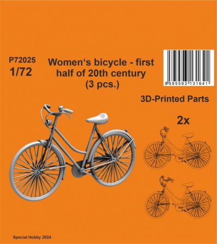 CMK - 1/72 Women‘s bicycle - first half of 20th century (3 pcs.)