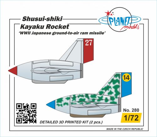 CMK - 1/72 Shusui-shiki Kayaku Rocket ‘WWII Japanese ground-to-air ram missile’ 2 pcs