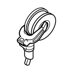 CMK - Mosquito Tail wheel strut (incl. wheel)