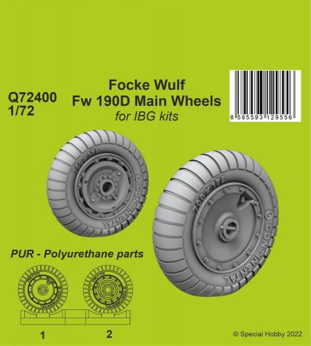 CMK - Focke Wulf Fw 190D-9 Main Wheels / for1/72 IBG kits