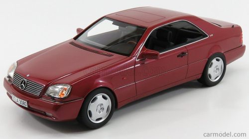 Cult-Scale Models - Mercedes Benz S-Class 600Sec Coupe (C140) 1992 Red Met