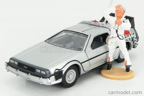 Corgi - De Lorean Time Machine With Figure - Back To The Future 1 - Ritorno Al Futuro 1 Silver