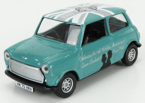 Corgi - MINI COOPER 1961 - CELEBRATING THE 70th WEDDING ANNIVERSARY OF QUEEN ELIZABETH II & PRINCE PHILIP GREEN