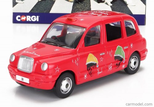 Corgi - Austin London Taxi Lti Tx4 2007 - The Beatles - Christmas Taxi Dark Pink