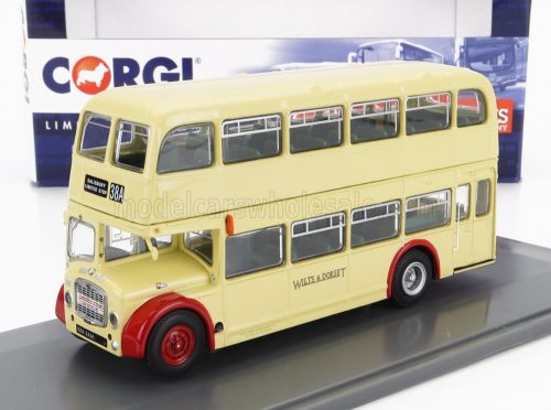 Corgi - BRISTOL LODEKKA FS68 AUTOBUS WILTS AND DORSET 38A SALISBURY LIMITED STOP 1956 CREAM RED