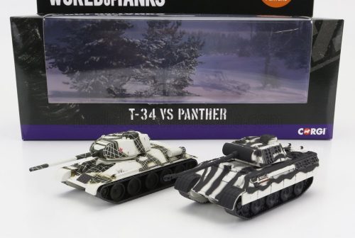 Corgi - TANK SET 2X T-34 + PANTHER 1945 MILITARY CAMOUFLAGE