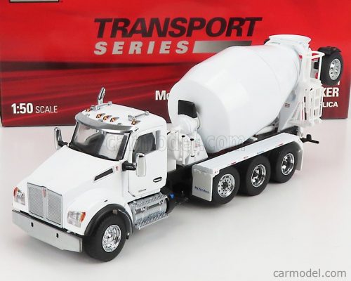 Dm-Models - Kenworth T880S Betoniera Tanker Cement Mixer Truck 4-Assi 1990 White