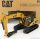 Dm-Models - Caterpillar Cat320D Escavatore Cingolato - Tractor Hydraulic Excavator Scraper With Hammer Yellow Black