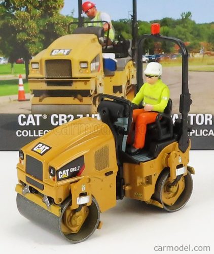 Dm-Models - Caterpillar Catcb2.7 Rullo Vibrante Monotamburo - Schiacciasassi - Stone Crusher Roll - Utility Compactor Yellow Black