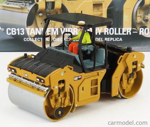 Dm-Models - Caterpillar Catcb13 Rullo Vibrante Monotamburo - Schiacciasassi - Stone Crusher Roll - Utility Compactor Yellow Black