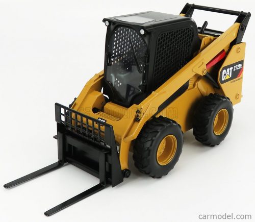 Dm-Models - Caterpillar Cat272D Ruspa Gommata - Skid Steer Loader Yellow Black