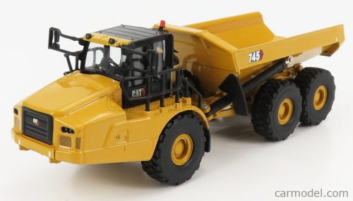 Dm-Models - Caterpillar Cat745 Cassone Ribaltabile Cava 3-Assi - Articulated Truck Yellow Black