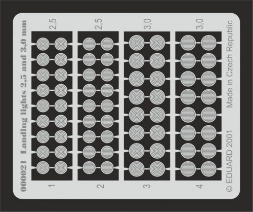 Eduard - Landing Lights 2,5 and 3mm