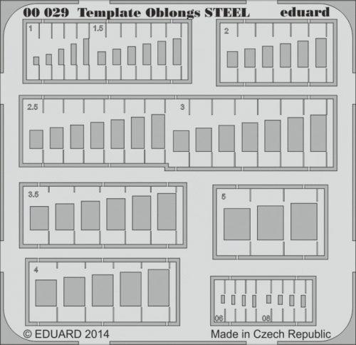 Eduard - Template Oblongs Steel