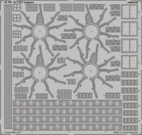 Eduard - B-17E/F Engines for Hk Model