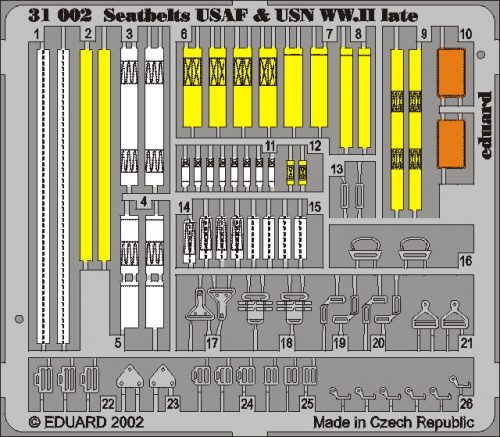 Eduard - Seatbelts USAF & USN WWII Late