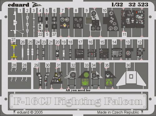 Eduard - F-16CJ Interior for Tamiya