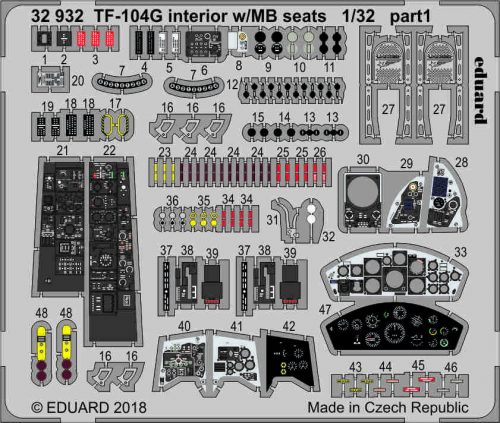 Eduard - TF-104G Interior W/MB Seats for Italeri