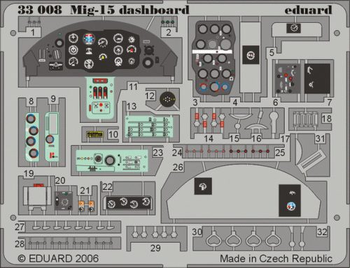 Eduard - Mig-15 Dashboard