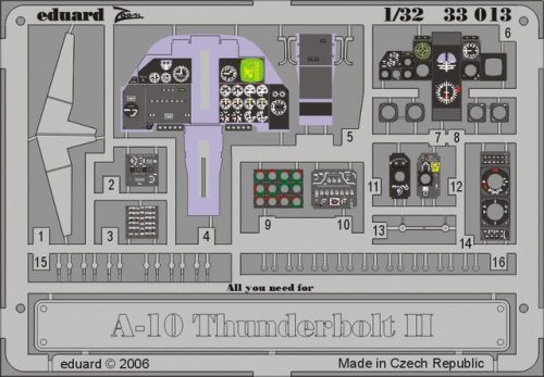 Eduard - A-10 Thunderbolt II Dashboard for Trumpeter