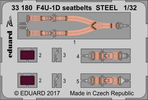 Eduard - F4U-1D Seatbelts Steel for Tamiya