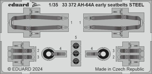 Eduard - AH-64A early seatbelts STEEL