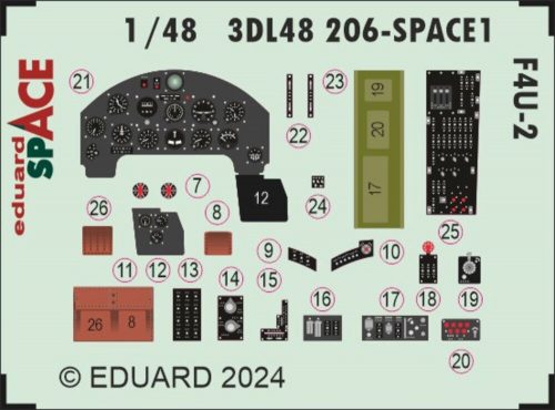 Eduard - F4U-2 SPACE  HOBBY BOSS