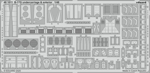 Eduard - B-17G undercarriage & exterior for HKM