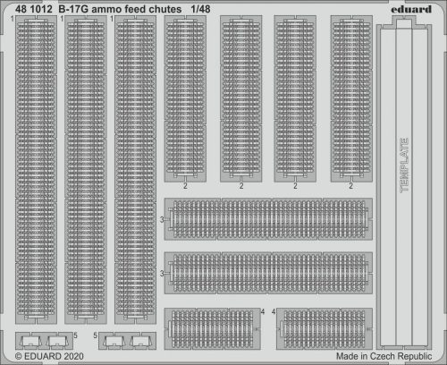 Eduard - B-17G ammo feed chutes for HKM