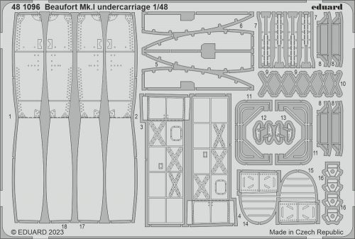 Eduard - Beaufort Mk.I undercarriage for ICM