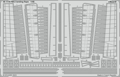 Eduard - FM-2 landing flaps 1/48 EDUARD