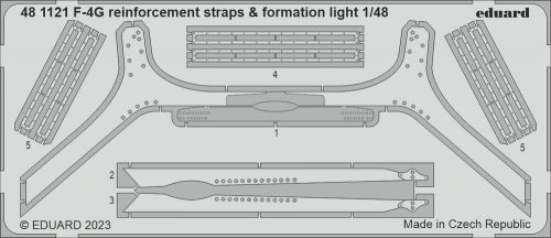 Eduard - F-4G reinforcement straps & formation lights 1/48 MENG