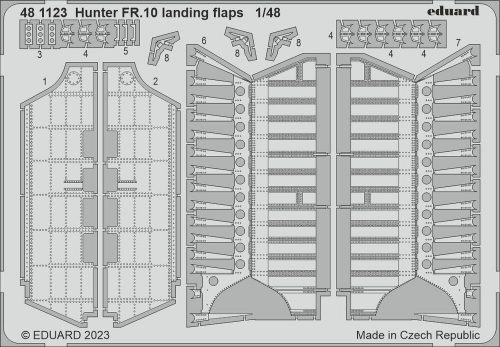 Eduard - Hunter FR.10 landing flaps 1/48 AIRFIX