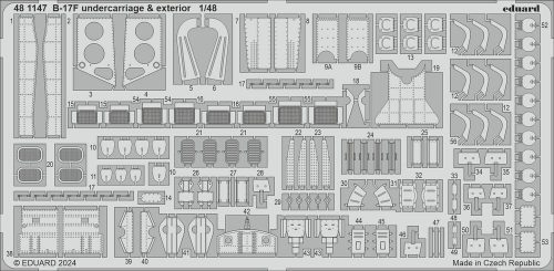 Eduard - B-17F undercarriage & exterior 1/48