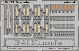 Eduard - B-26 Marauder seatbelts for Revell/Monogram