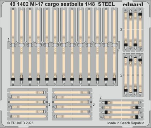 Eduard - Mi-17 cargo seatbelts STEEL 1/48