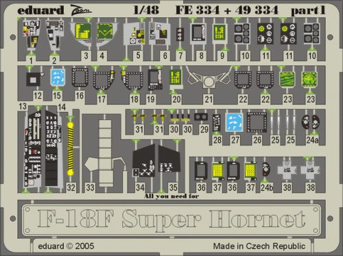 Eduard - F-18F Super Hornet interior for Hasegawa