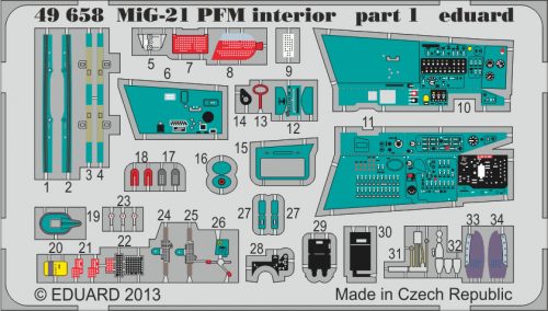 Eduard - MiG-21PFM interior for Eduard