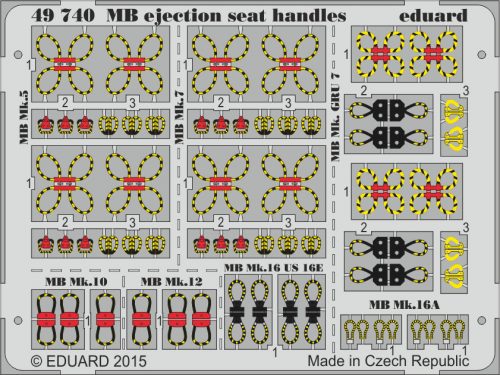 Eduard - MB ejection seat handles