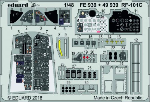 Eduard - RF-101C interior for Kitty Hawk