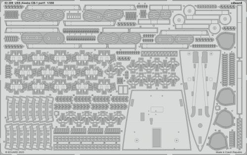 Eduard - USS Alaska CB-1 part 1 for HOBBY BOSS