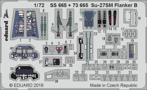 Eduard - Su-27SM Flanker B for Zvezda