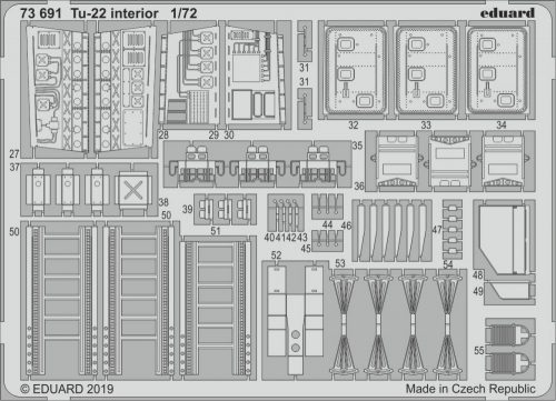 Eduard - Tu-22 interior for Trumpeter