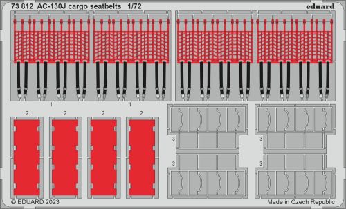 Eduard - AC-130J cargo seatbelts 1/72 ZVEZDA